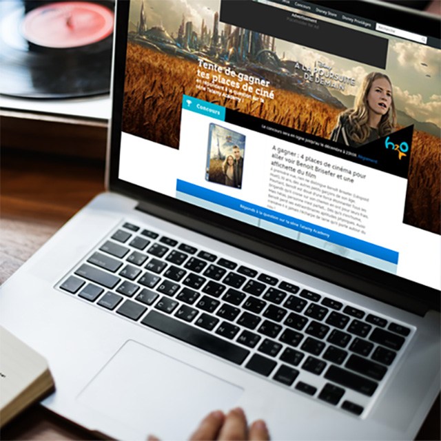 Exemple de homepage Disney